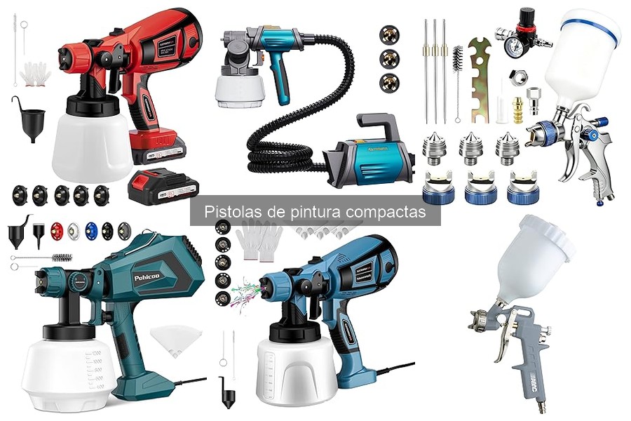 Acabado profesional con pistolas de pintura compactas