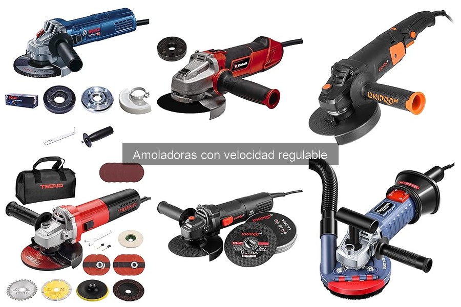 Accesorios esenciales para amoladoras con velocidad regulable