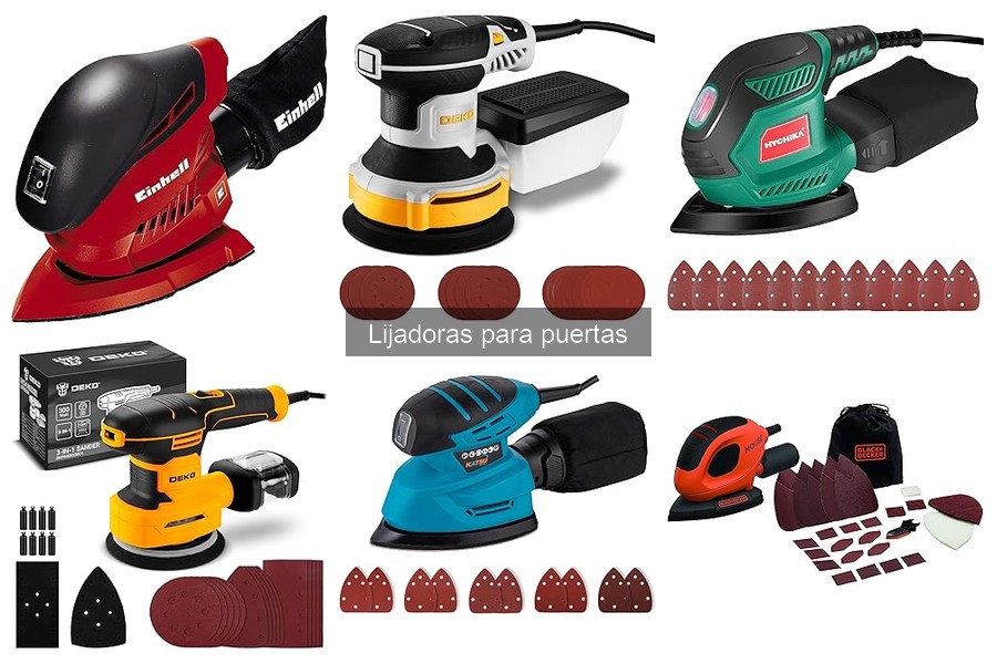 Accesorios Esenciales para Lijadoras de Puertas