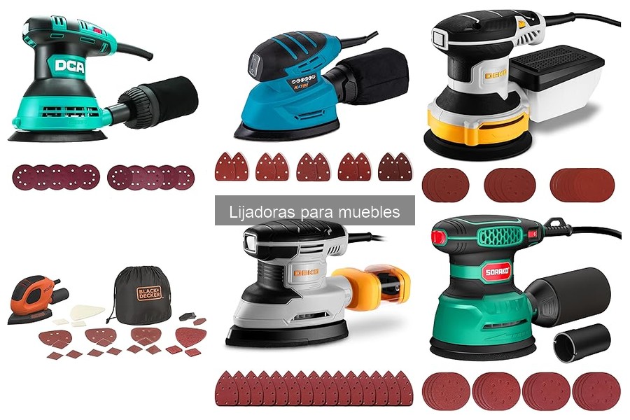 Accesorios imprescindibles para usar lijadoras de muebles