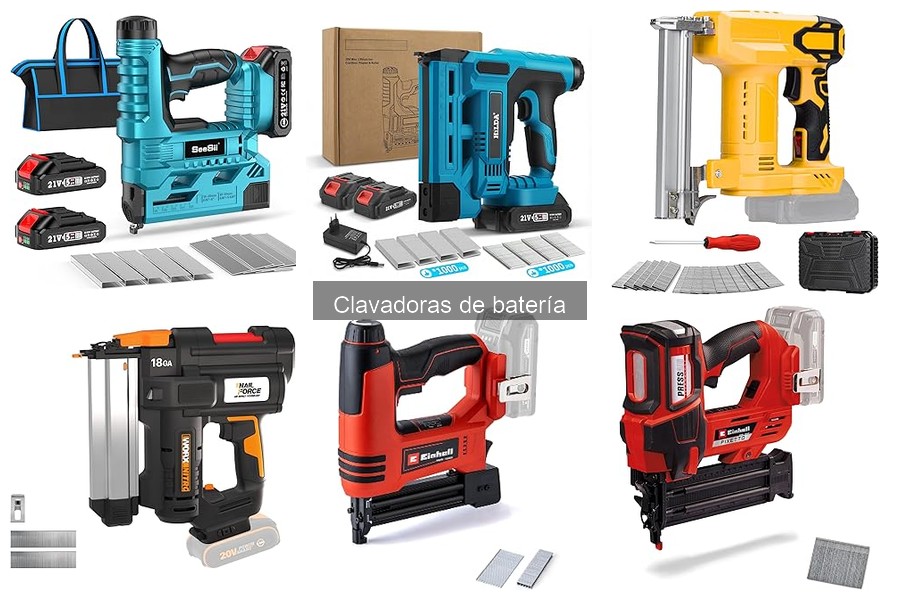 Accesorios indispensables para clavadoras de batería