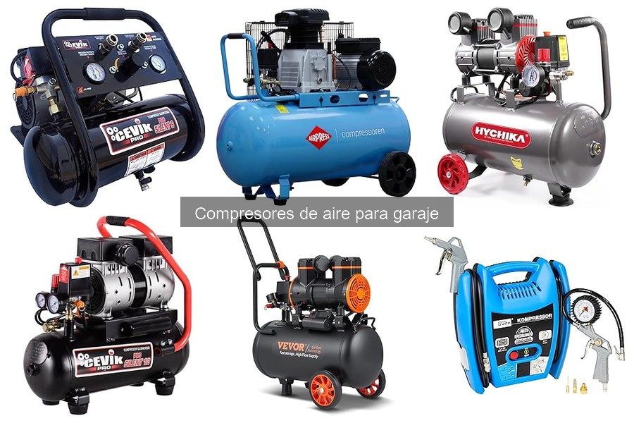 Accesorios indispensables para compresores de aire en garaje