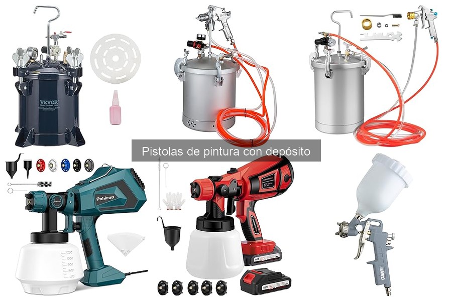 Alternativas a las pistolas de pintura con depósito