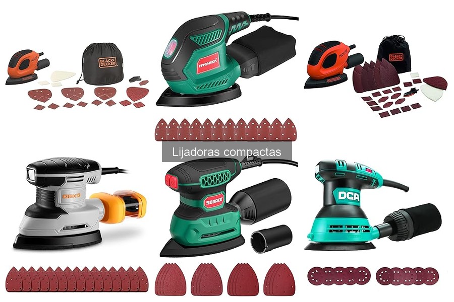 Cómo elegir la mejor lijadora compacta para cada material