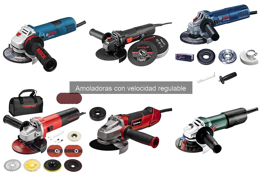 Comparativa Amoladoras con y sin Velocidad Regulable