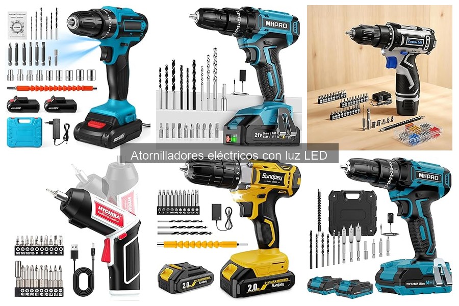 Comparativa Atornilladores Eléctricos con Luz LED vs Manuales