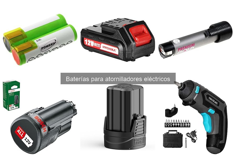 Comparativa: Baterías de Litio vs. Níquel-Cadmio para Atornilladores
