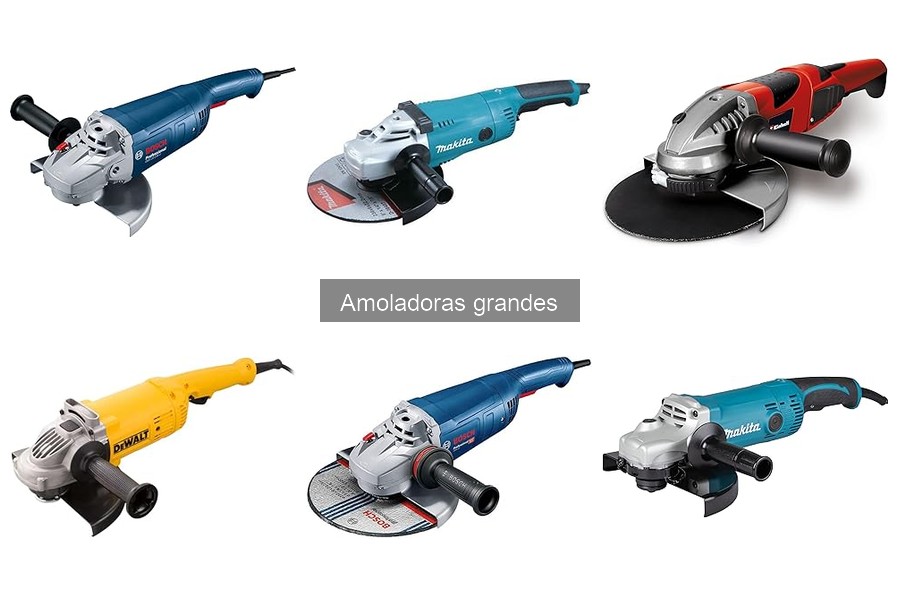 Comparativa de amoladoras grandes: Bosch vs Makita y DEWALT