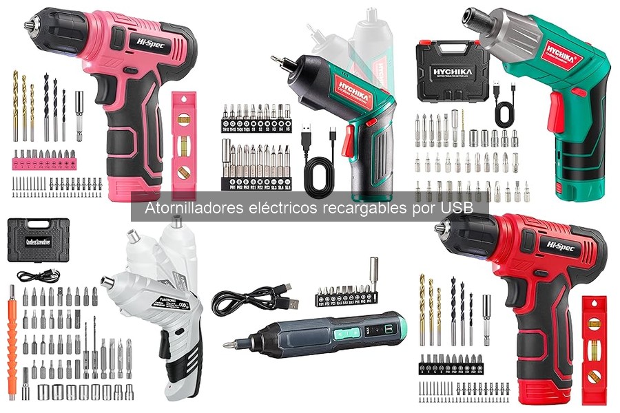 Comparativa de atornilladores eléctricos recargables por USB