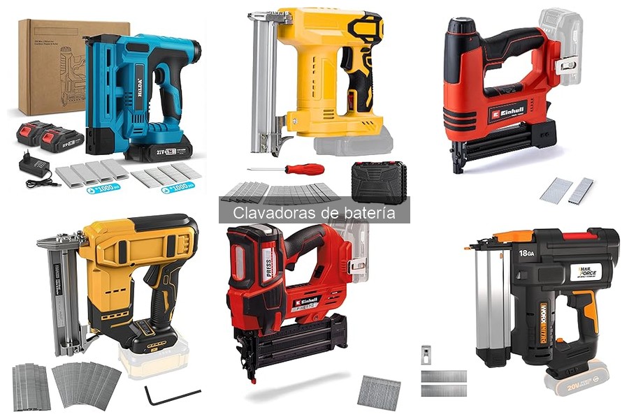 Comparativa de clavadoras de batería: Dewalt vs Makkita vs Einhell