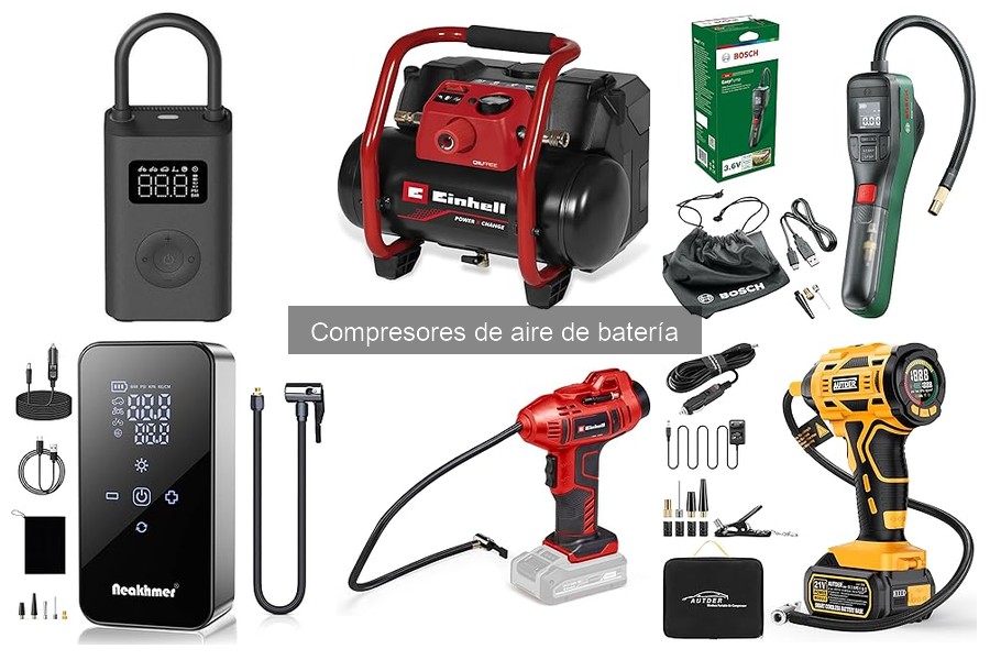 Comparativa de compresores de aire de batería para coches