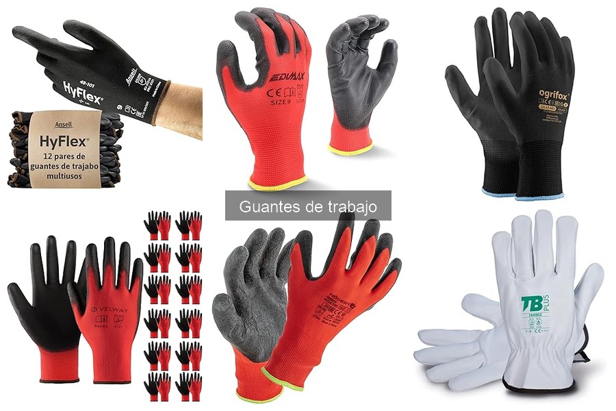Comparativa de Guantes de Trabajo: Cuero, Poliester y Nitrilo