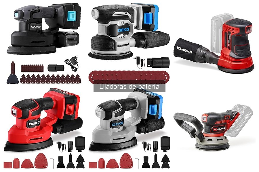 Comparativa de las Mejores Lijadoras de Batería para Profesionales