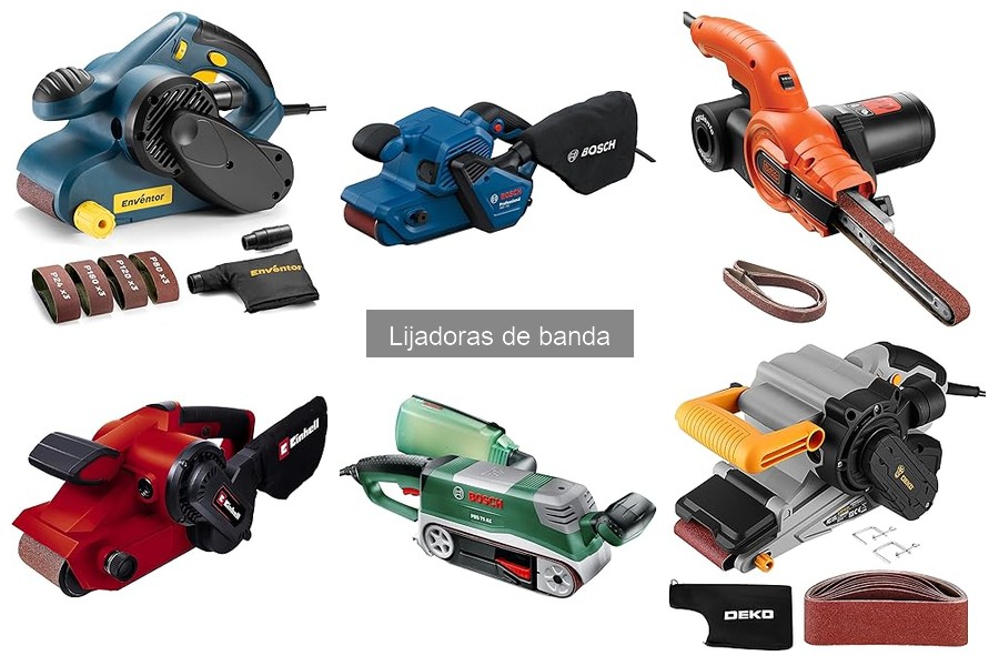 Comparativa de Lijadoras de Banda: DEKOPRO, Enventor y Bosch