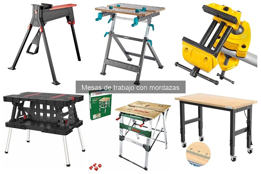 Comparativa de Mesas de Trabajo con Mordazas Fijas y Móviles