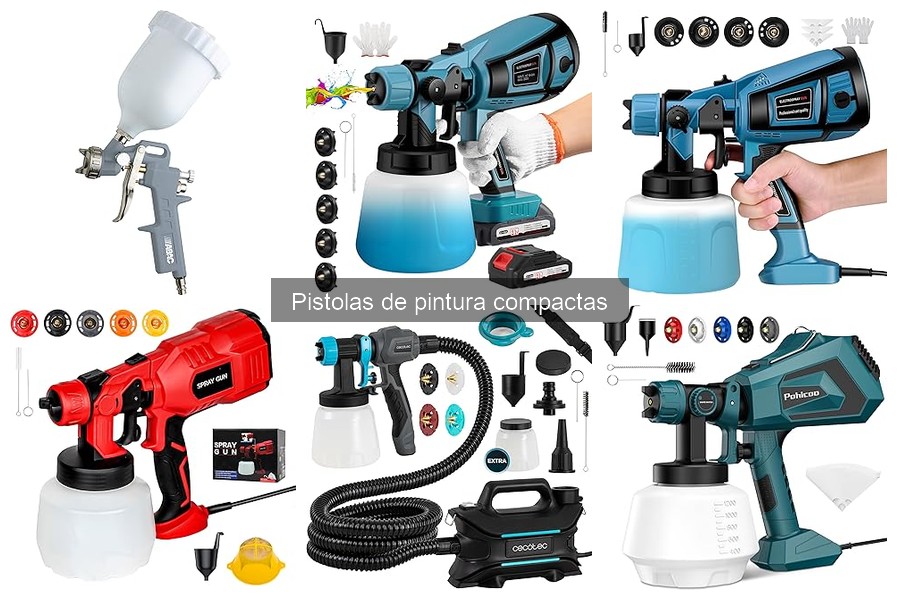 Comparativa de Pistolas de Pintura Compactas vs. Otros Métodos