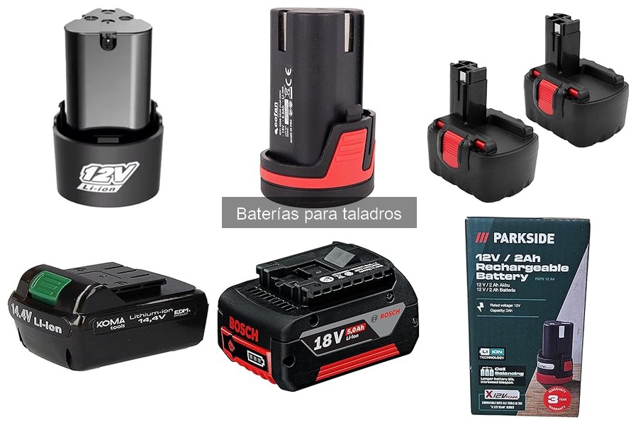 Comparativa de precios de baterías para taladros