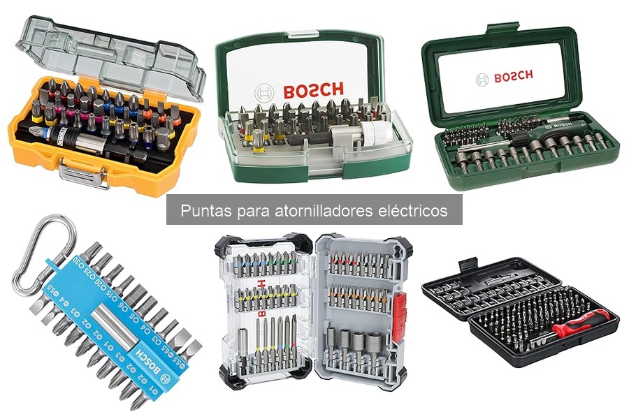 Comparativa de puntas para atornilladores eléctricos Bosch