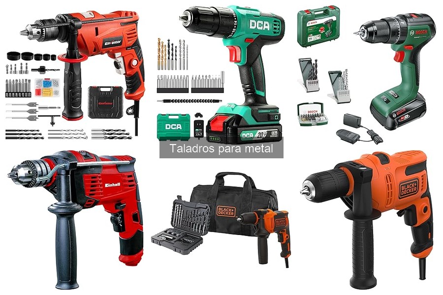 Comparativa de Taladros para Metal: Einhell, BLACK+DECKER y Enventor