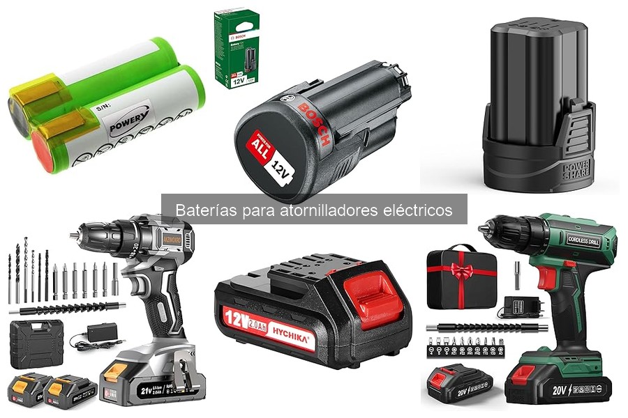 Dónde comprar baterías para atornilladores eléctricos baratas