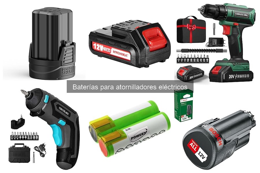 Errores comunes al cargar baterías de atornilladores eléctricos