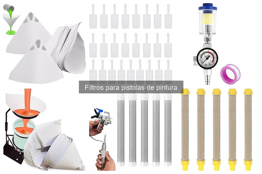 Guía de instalación de filtros para pistolas de pintura
