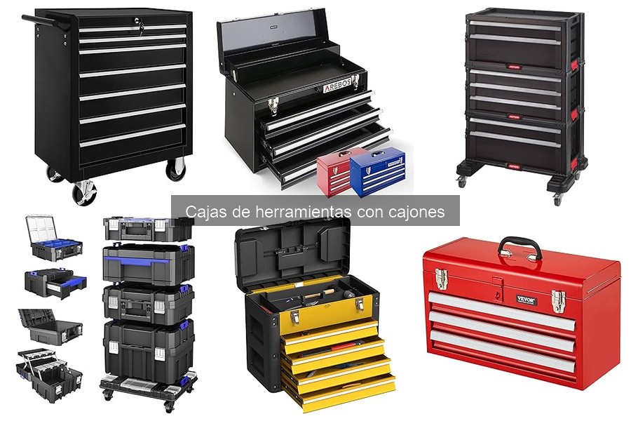 Guía de Uso y Organización de Cajas de Herramientas con Cajones