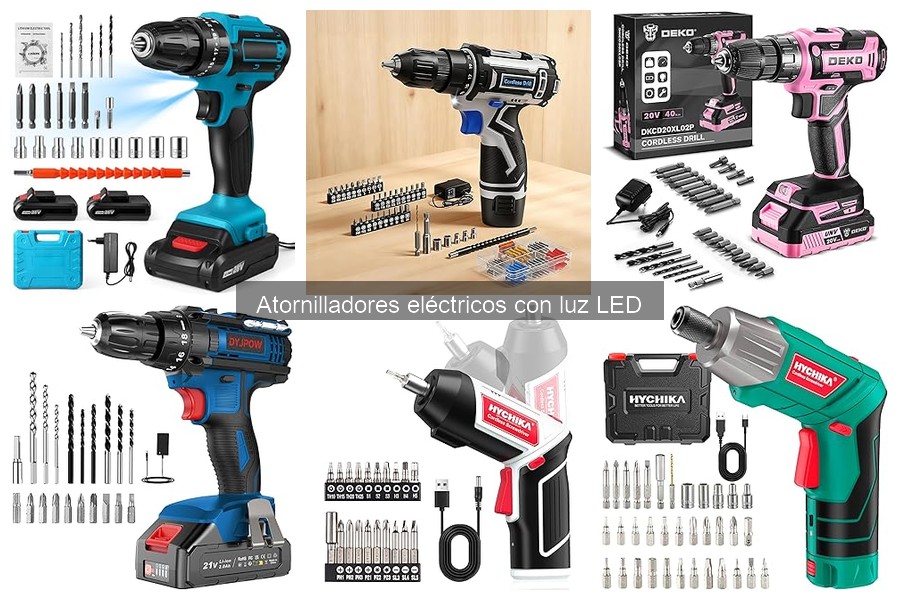 Guía para elegir atornilladores eléctricos con luz LED