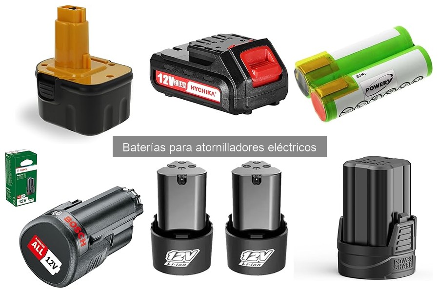 Guía para elegir baterías de repuesto para atornilladores eléctricos