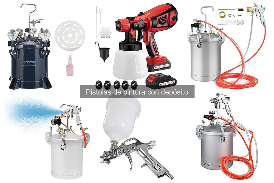 Guía para elegir la mejor pistola de pintura con depósito