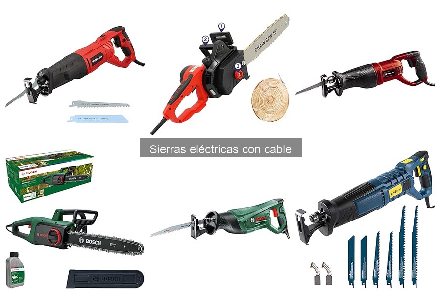 Mantenimiento eficaz para sierras eléctricas con cable