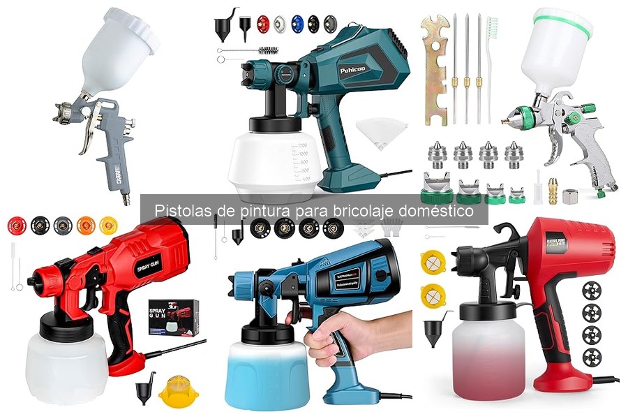 Mantenimiento y limpieza de pistolas de pintura para bricolaje