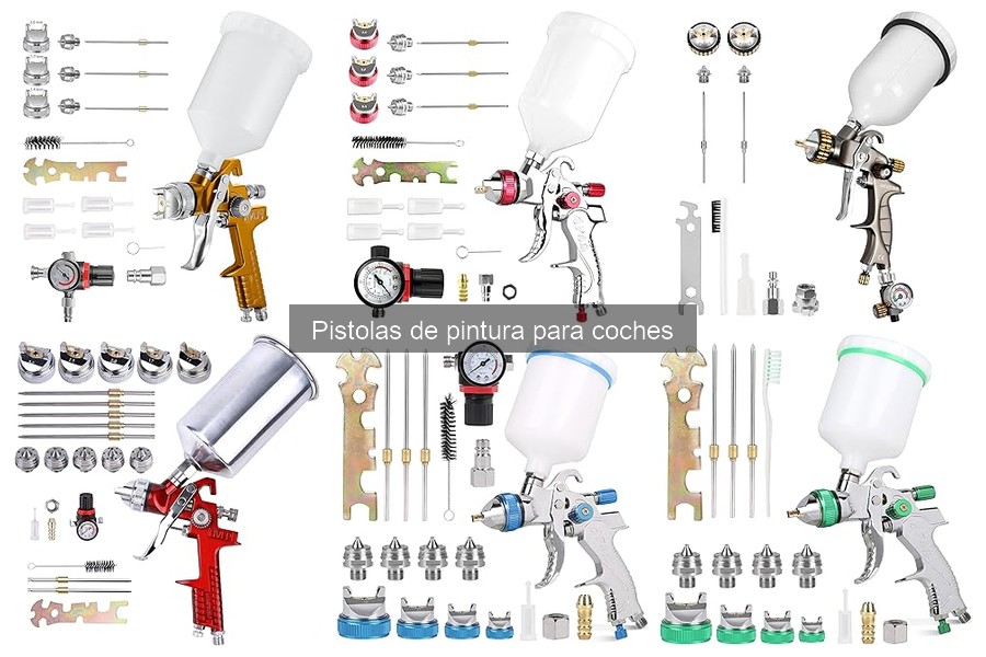 Mantenimiento y limpieza de pistolas de pintura para coches
