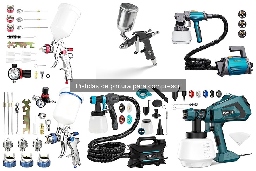 Mantenimiento y limpieza de pistolas de pintura para compresores