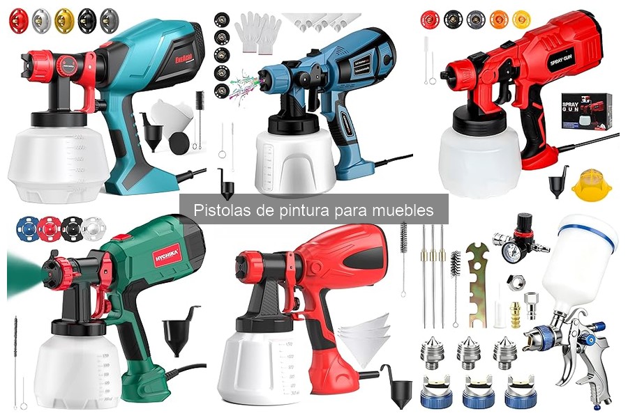 Mantenimiento y limpieza de pistolas de pintura para muebles