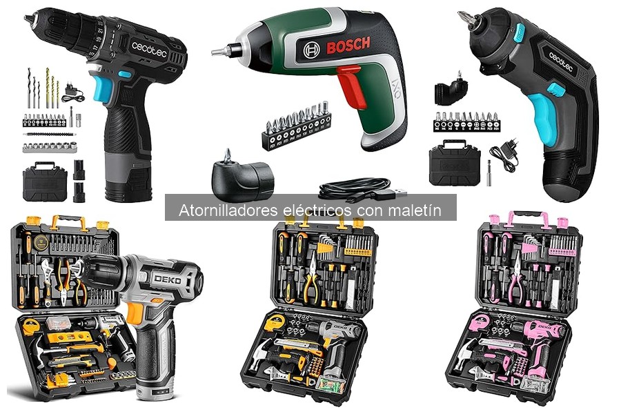 Mejores accesorios para atornilladores eléctricos con maletín