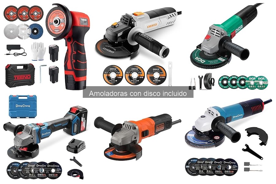 Mejores amoladoras con disco incluido de 2023: comparativa