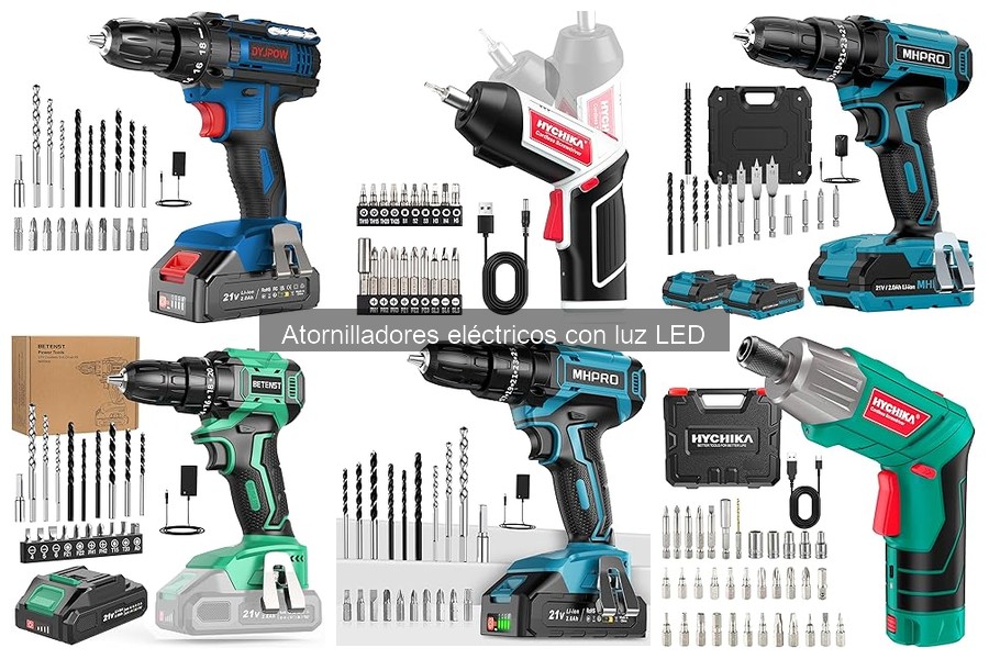Mejores atornilladores eléctricos con luz LED para el hogar