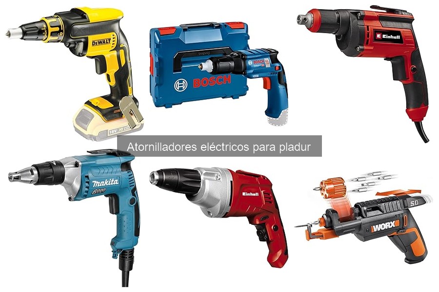 Mejores atornilladores eléctricos para pladur en 2023