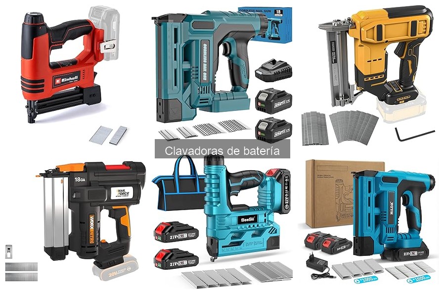 Mejores clavadoras de batería para proyectos domésticos