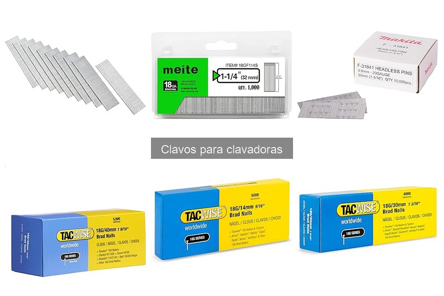 Mejores clavos para clavadoras en proyectos de bricolaje