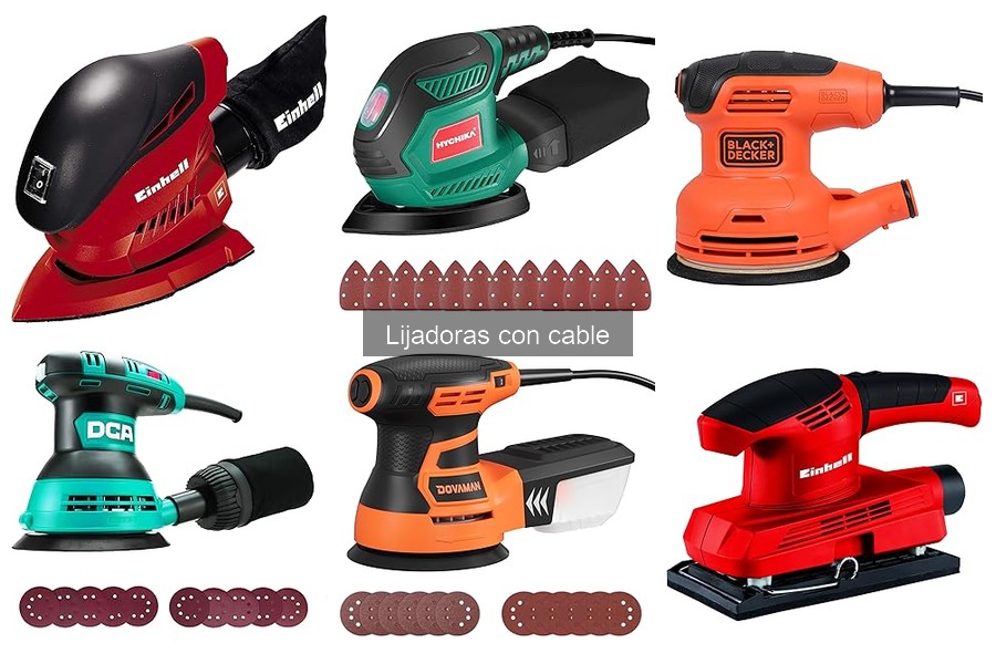 Mejores lijadoras con cable para profesionales en 2023