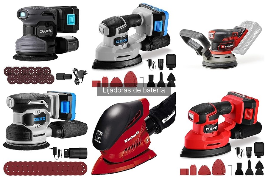 Mejores lijadoras de batería para principiantes en bricolaje