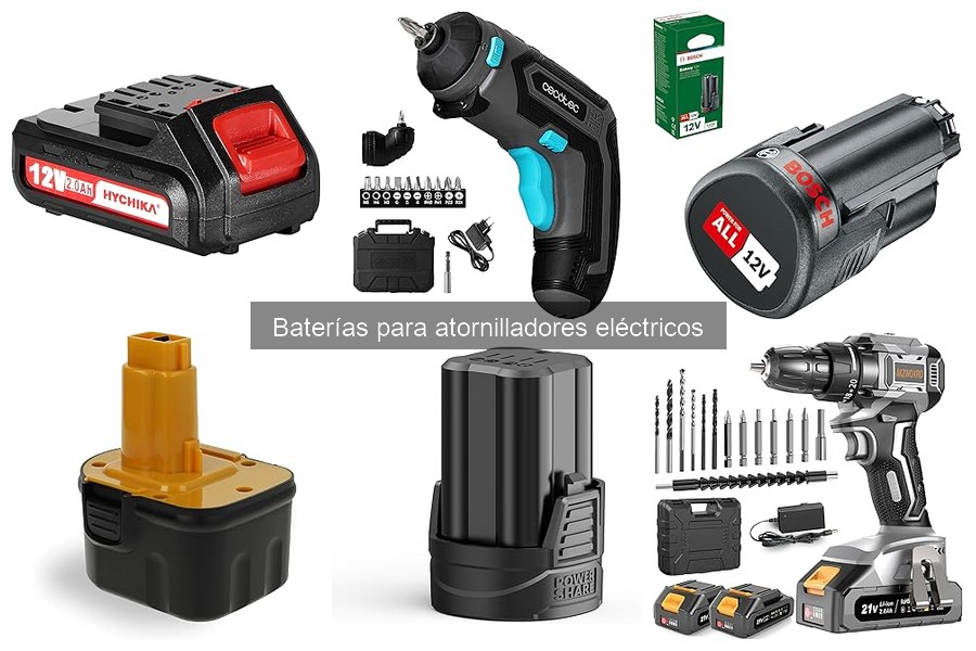 Mejores marcas de baterías para atornilladores eléctricos