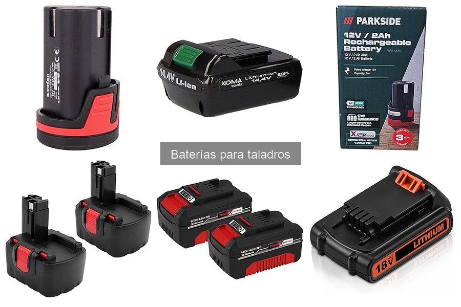 Mejores marcas de baterías para taladros: comparativa 2023