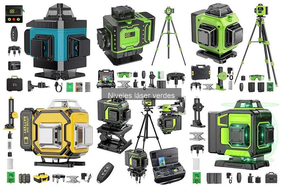Mejores niveles láser verdes para profesionales de construcción