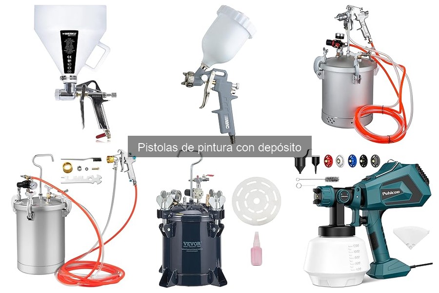 Mejores ofertas y precios de pistolas de pintura con depósito