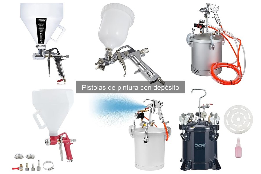 Mejores pistolas de pintura con depósito para principiantes