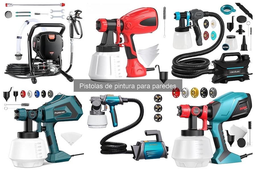 Mejores Pistolas de Pintura para Paredes para Aficionados al Bricolaje