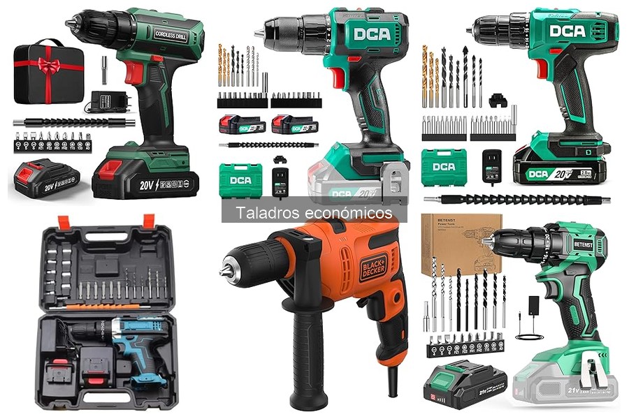 Mejores taladros económicos para principiantes en bricolaje